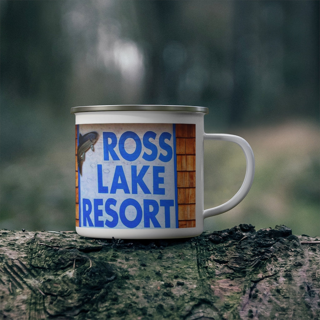 Enamel Camping Mug (Ross Lake Resort Artwork)