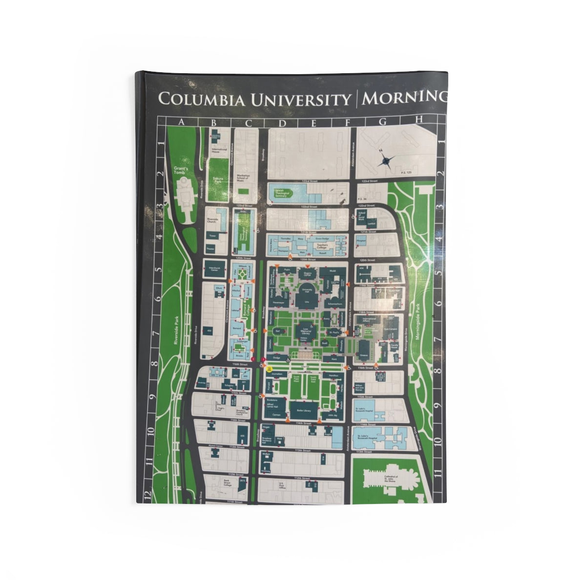 Map Of MH Campus - Indoor Wall Tapestry