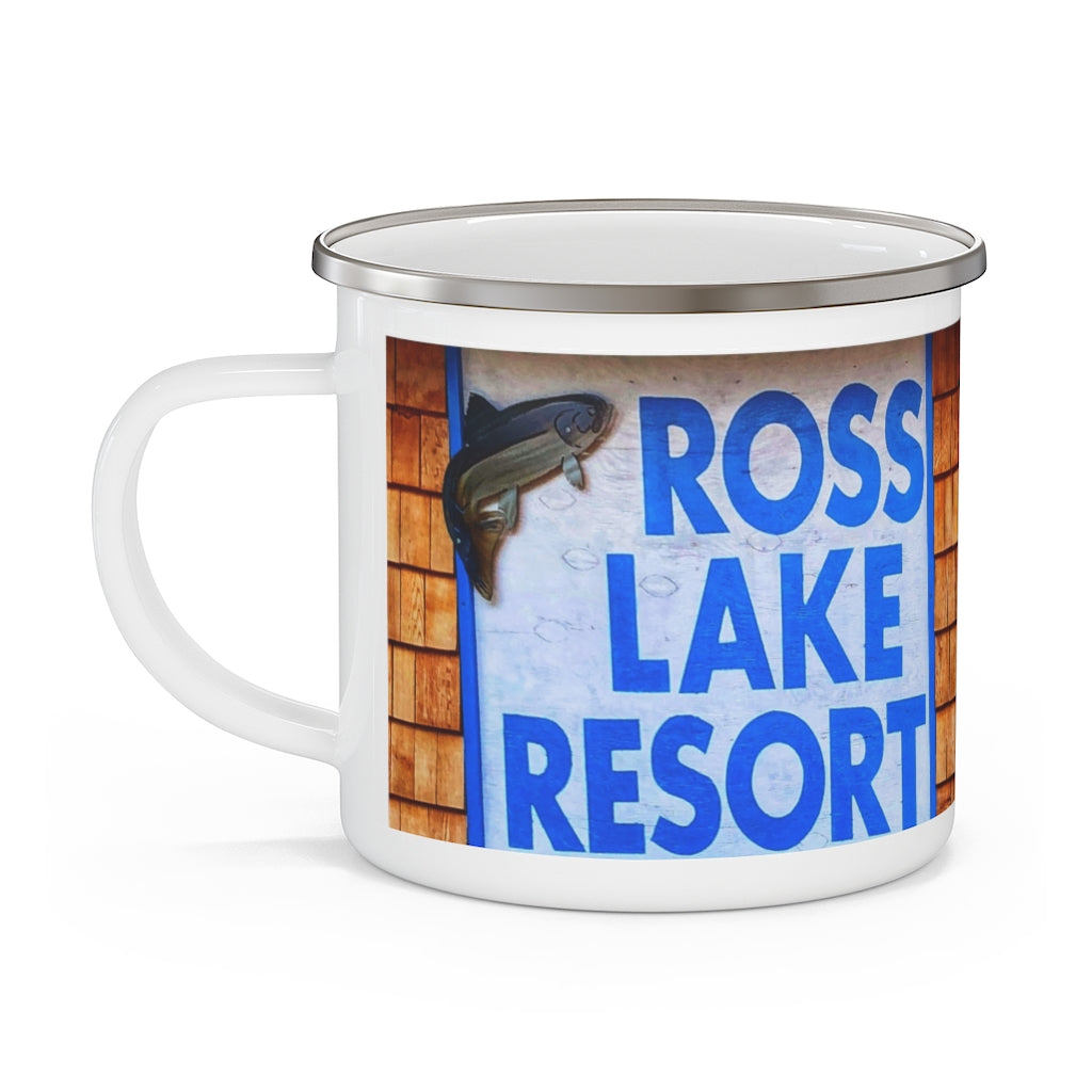 Enamel Camping Mug (Ross Lake Resort Artwork)