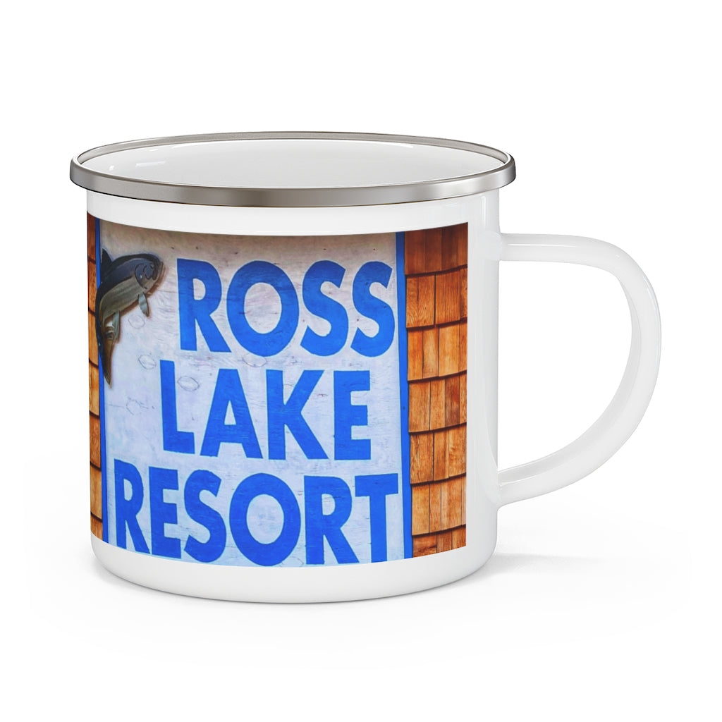 Enamel Camping Mug (Ross Lake Resort Artwork)