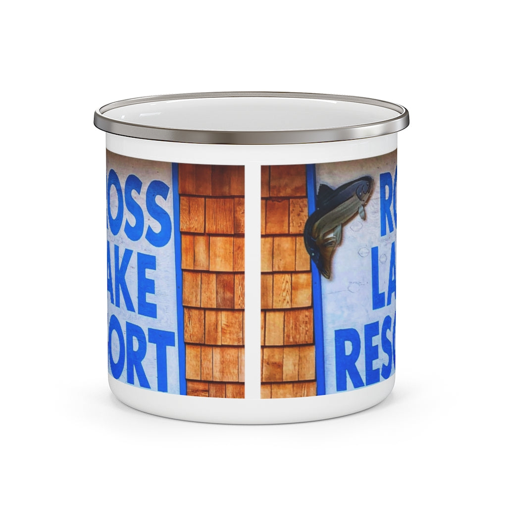 Enamel Camping Mug (Ross Lake Resort Artwork)