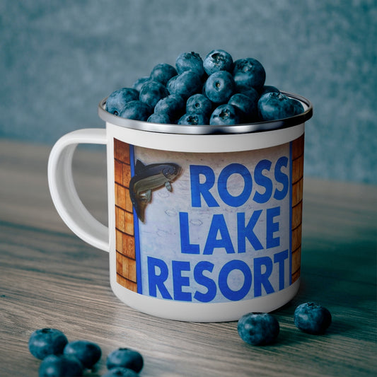 Enamel Camping Mug (Ross Lake Resort Artwork)